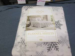 King flannel sheet set...