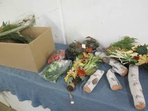 Box filled with mew decorative item...