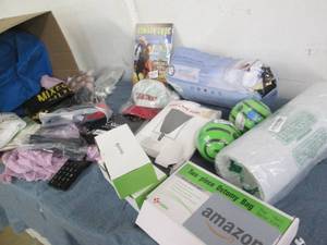 Box of assorted new items...