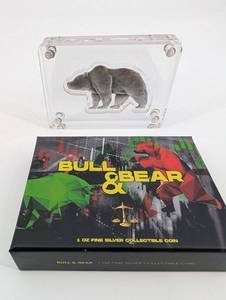 Bull & Bear 1 oz Fine Silver Collectible Coin