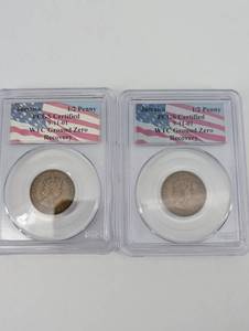 Jamaica 12 Penny - PCCS Certified 9-11-01 WTC Ground Zero Recovery