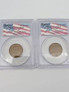 Jamaica 12 Penny - PCGS Certified 9-11-01 WTC Ground Zero Recovery