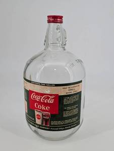 Coca-Cola One Gallon Syrup Bottle - Vintage Fountain Coke Display Piece