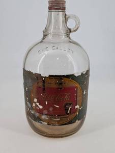 Coca-Cola One Gallon Glass Bottle Jug - Vintage Soda Container