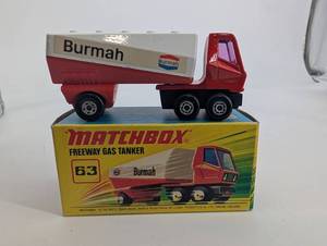 Matchbox Burmah Freeway Gas Tanker 63