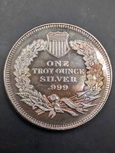 Native American Chief Headdress Silver Round - 1 oz .999 Fine