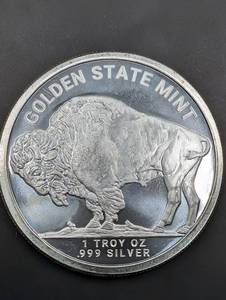 Golden State Mint Buffalo Round 1 oz .999 Silver