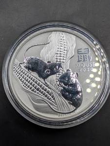 Australia 2020 Lunar Year of the Mouse Coin - 12 oz .9999 Silver, 50 Cents