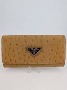 PRADA Milano Ostrich Leather Wallet