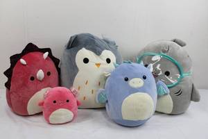 Squishmallows Assorted Plush Toys (Lot of 5)
