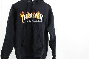 Thrasher Flame Logo Hoodie - Black