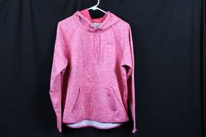 Under Armour Pink Heather Hoodie - Drawstring Hood & Kangaroo Pocket