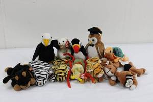 Ty Beanie Babies Assorted Plush Animals - 5-8 Inches Each