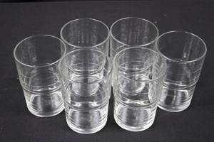 Clear Glass Tumblers - 6-Pack Short Old Fashioned Glasses with Thick Bases 5tall