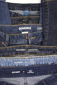 Denim Jeans Lot - Old Navy Rockstar, Capri 8, Forever 21, Arizona Jean Co (Lot of 4)