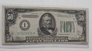 1934 $50 US Federal Reserve Note. - Very Crisp - Lot 30