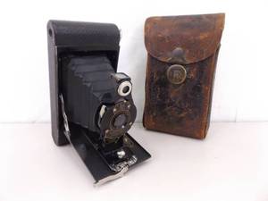 Antique Kodak Camera in Original Leather Case