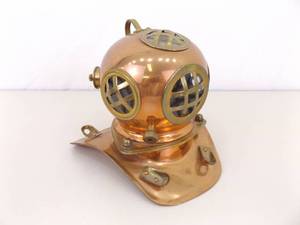 Novelty Copper and Brass 6.5" Desktop Divers Helmet&nbsp;