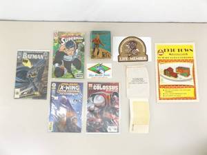 Lot of Misc Comic Books, Patches, etc.