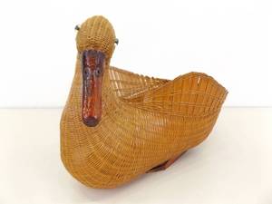 13 Vintage Hand Woven Goose Basket