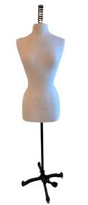 Dress Form Mannequin - 29-Inch Torso, 65-Inch Overall Height on Stand