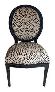 MB - Custom Leopard Upholstered Chair by Palecek