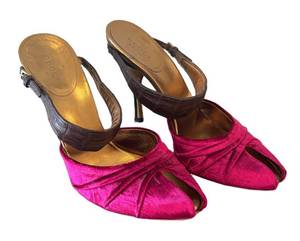 MC - Tom Ford for Gucci Velvet & Crocodile Heels - Size 7B