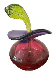 MB - Jan Benda Krystyna Art Glass Perfume Bottle