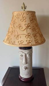MB - Custom Tiki Head Table Lamp  Easter Island Head
