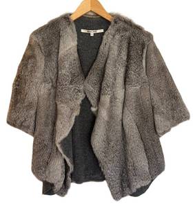 MC - Hache Rabbit Fur Coat - Size 44