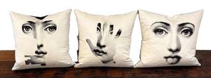 MB - Fornasetti Pillows - 3-Piece Accent Pillow Set