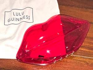 MB - Lulu Guinness Lip-Shaped Red Clutch