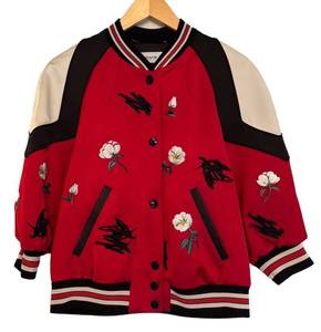 MC - Coach 1941 Shrunken Varsity Jacket - Floral Embroidery - Size 8