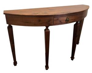 LL - Curved Front Console Table with Drawer