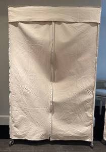 LL - Covered Clothing Storage Rack on Wheels