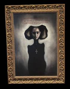 LL -Der Geist Nicholas Harper Original Artwork  Original Acrylic on Panel by Nicholas Harper Der Geist - Framed Painting