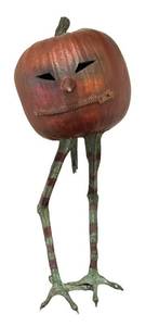 LL - Cast Iron Pumpkin 23 Tall Sculpture