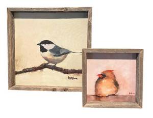 LL - Two Mary Gregory Studio Bird Prints