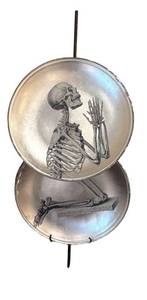 LL - Eva Kantor Loot Pieces Praying Skeleton Plate Decor
