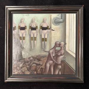 LL - Everywhere Life Original Painting on Board by Shura Alexander Petrov