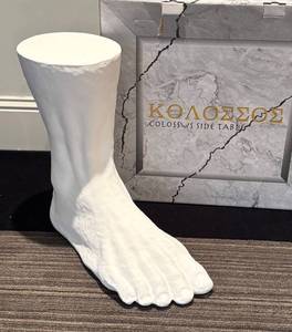 LLR - Seletti Colossus Foot Side Table - White Sculptural Table