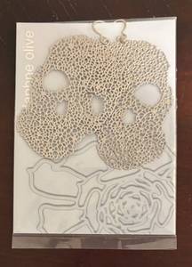 LL - Daphne Olive Skull Earrings