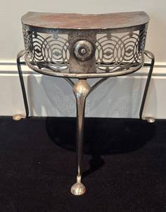 LL - Petite Vintage Metal Accent Table