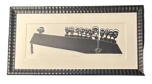 LLR - The Last Supper Linoleum Block Print by Julie An OBaoighill