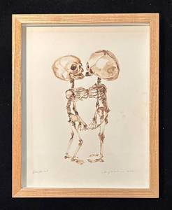LL - EitherOr No.4 Original Artwork - Skeleton Kiss Original Artwork
