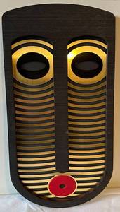 LLC - Modern African Mask Wall Decor - WoodMetalFormica
