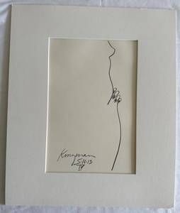 K - Brant Kingman - One-Line Figure Study, Signed and Dated