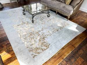 K2 - Odegard Valeriana Rug - Handmade Ice Blue 10 ft x 14 ft
