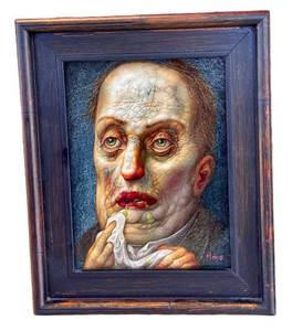 Chris Mars Pea Soup - Oil on Panel