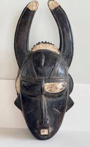 Carved Wooden Traditional African Jimini  Djimini Wooden Mask